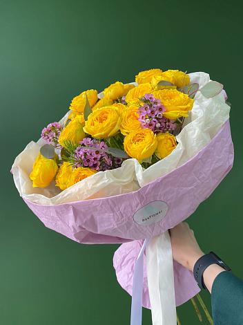 Букет Кустовые желтые розы в Мирном Республики Саха (Якутия)