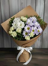 Букет цветов из:  Хризантемы и Розы в Мирном Республики Саха (Якутия)