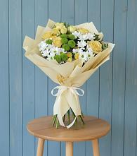 Букет цветов из:  Хризантемы и Розы #REPLACE_PRED# Мирном Республики Саха (Якутия)